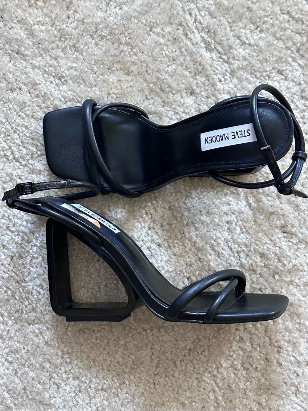 Steve Madden - Strappy Clear Block Heel